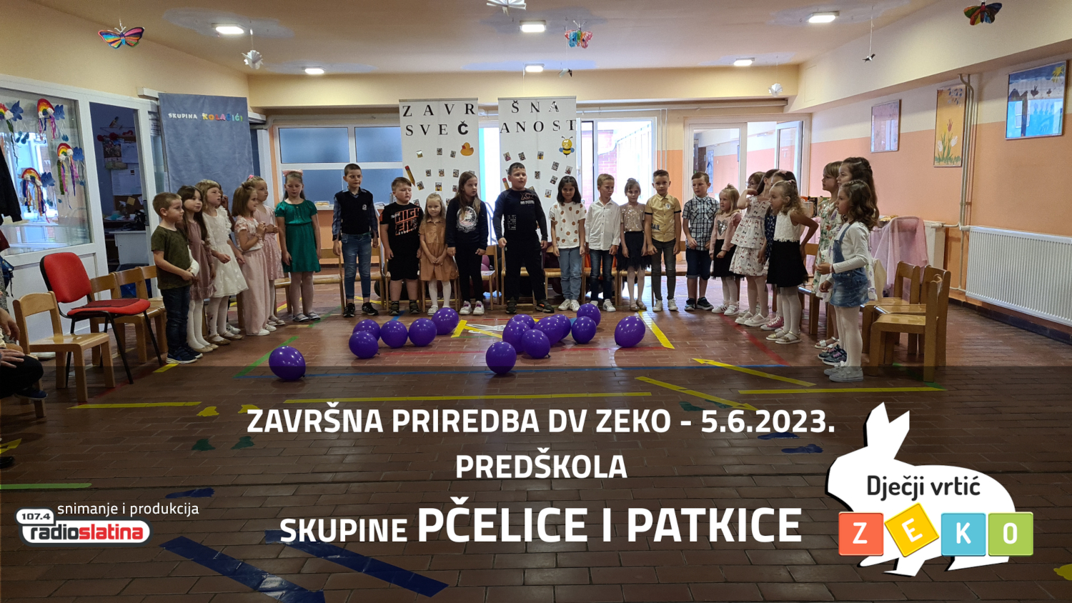 DV Zeko Završna priredba predškolskih skupina Pčelice i Patkice